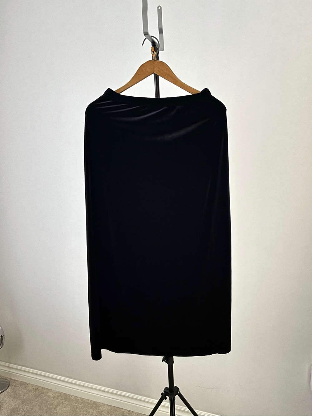 Classic Black Velvet Women's Skirt